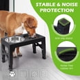thumbnail image 6 of Elevated Dog Bowls - 5 Adjustable Heights Stand, 2 Stainless Steel Bowls & 1 Slow Feeder, 3.2" to 12.2" for Small to Large Dogs, Black, 6 of 7