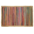 thumbnail image 1 of LR Resources ACCEN70189MLT2030 Geometric Jute Bordered Accent Rectangle Area Rug, Multi Color, 1 of 1