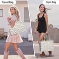 thumbnail image 6 of Large Capacity Tote Bag,Colorful Mushroom Floral White Pattern Handbag Fashion Luxury Tote Bag,15.7"x13"x 5.1" Inches,Laptop Compatible, 6 of 6