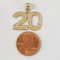 thumbnail image 2 of 53 to 100 Any One 14K Yellow Gold Number Pendant, 2 of 3