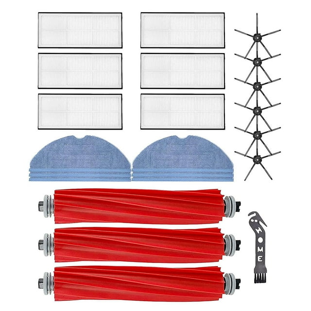 Kit de piezas de repuesto Cepillo lateral principal Filtros Hepa Paño de fregona