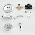 thumbnail image 7 of Alwenusa AF5702C Stainless Steel Shower Faucet Brushed Nickel Chrome Matte Black 4 Inch 4 Count, 7 of 7