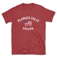 thumbnail image 1 of Klamath Falls Oregon Patriot Men's Cotton T-Shirt, 1 of 1