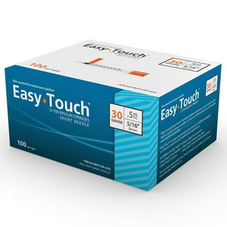MHC 830565 EasyTouch Insulin Syringes-30 G-0.5 cc-5/16