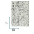 thumbnail image 5 of Livabliss Area Rugs for Living Room, 7x9 Alta Shag Modern Light Gray Rug, Bedroom Dining Room Home Decor Stain Resistant Carpet (6'7" x 9'), 5 of 6