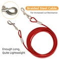 thumbnail image 4 of Pet Tie Out Cable 10ft Strong Braided Steel for Dogs up to 125 lbs, 4 of 6
