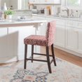 thumbnail image 2 of Hawthorne Collections Tabouret Contemporain en Bois/toile de 24 Po en Rouge, 2 of 14