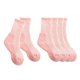 thumbnail image 2 of 3 pares de calcetines de lana para niños calcetines térmicos para senderismo actividades al aire libre esquí Rosa 33 a 38, 2 of 8