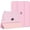 4-Flowers Pink, variant on Slim Stand Case for iPad 11th Generation (A16) 11 Inch 2025 & iPad 10th Generation 10.9 Inch 2022, Hard PC Translucent Back Shell Smart Cover, Support Touch ID, Auto Wake & Sleep