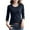 #H-Black, variant on GuangCheng Womens Long Sleeve Soft Shirts Crew Neck T-Shirts Casual Breathable Tees Basic Tops