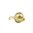 thumbnail image 3 of Schlage F51VFLA505 Flair Entry Lever, Bright Brass, 3 of 5
