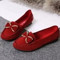 thumbnail image 6 of Mepaouo Women's Suede Leather Penny Loafers Comfortable Slip on Boat Driving Walking Moccasins Shoes, 6 of 8