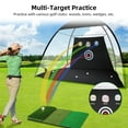 thumbnail image 4 of Golf Net with Hitting Mat, Golf Practice Net with 3 Aim Golf Target, Portable Golf Hitting Aid Nets for Outdoor / Indoor / Backyard, 4 of 8