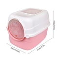thumbnail image 3 of Deeceymbur Litter Box Enclosed Cat Litter Box with Removable Lid Front Entry Cat Toilet Odor Control Easy Clean Large Pan for Indoor Cats, 3 of 6