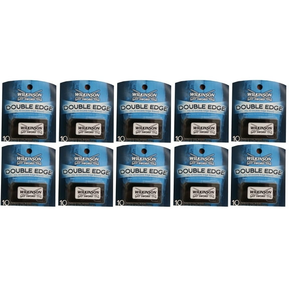 100 Wilkinson Sword Classic Double Edge Safety Razor Blades - Made in Germany LA Cross Manicure 74858