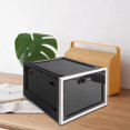 thumbnail image 2 of Bearachild Lockable Box Plastic Lockable Storage Bin Childproof  Almacenamiento y organización del hogar en blanco y negro 30.3 x 23.6 x 19.3 cm, 2 of 6