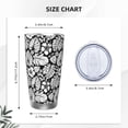 thumbnail image 4 of Lsque Tropical Leaves Pattern 20oz Car Cup with Lid and Straw, Insulated Coffee Cup with Straw Topper, Spill Proof Travel Coffee Mug, Stainless Steel Tumble-Straw Two-piece Set, 4 of 8