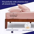 thumbnail image 4 of JS Sanders Universal XL V Berth 1 Piece 100% Egyptian Cotton 800TC V Berth Bedding Fits mattresses up to 8” Depth Durable & Easy Washable - Great Gift for Boaters Blush, 4 of 7
