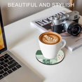 thumbnail image 6 of Boho Spring Floral Coasters Set of 4, Absorbent Coasters for Drinks, Retro Flowers Plants Patchwork Grid Green Coaster for Desk Coffee Table Protection, Home Decor House Warming Gifts 4", 6 of 8