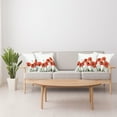 thumbnail image 3 of Ambesonne Poppy Flower Throw Pillow Cover 4 Pack, Vibrant Bloom Bouquet, 24", Olive Green Vermilion, 3 of 5