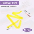 thumbnail image 2 of Uxcell Dance Ribbons, Gymnastics Dance Streamers with Non-Slip Wand Dance Flag Yellow, 2 of 7