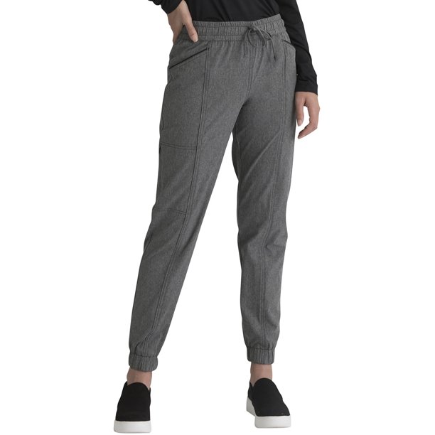 Elle Elle Scrubs Pant for Women Mid Rise Jogger EL114P, M Petite