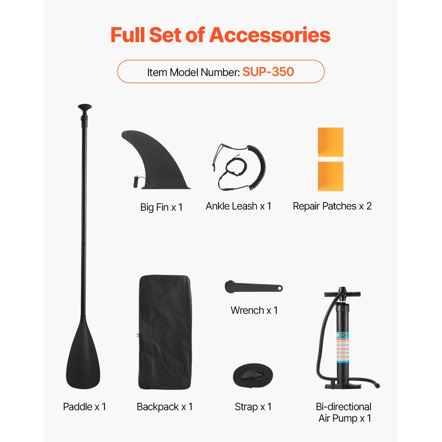 KFFKFF Inflatable Stand Up Paddle Board, 11.6' x 35" x 6" Wide Lightweight SUP, Complete Set with Pump, Paddle, Fin, Backpack, Ankle Leash, Strap, Non-slip Deck for Teens & Adults