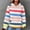 #6 White, variant on Byworldtasic Women's Waffle Knit HoodieWomen's Stripe Color Block Pullover Sweatshirt Plus Size Drawstring Hooded Sweatshirts Casual Long Sleeve Loose Fit Hoodies