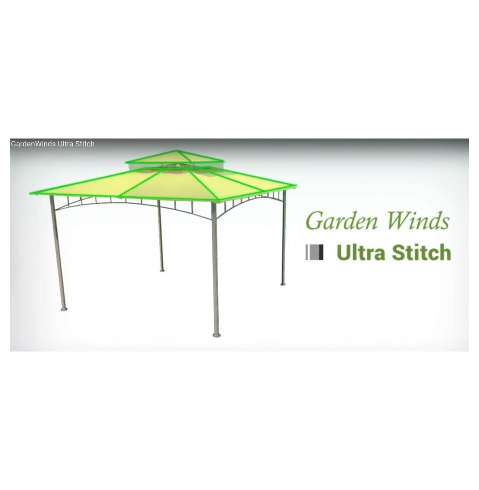 Replacement Canopy Top Cover for The Tile Grill Gazebo (110103005) - 350