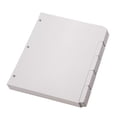 thumbnail image 1 of Separadores de carpetas Oxford Blank Write On, 5 juegos de 20 unidades, color blanco, 1 of 6