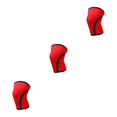 thumbnail image 3 of Thinsony 1/2/3/5 Manchons de Genou à la Mode pour l'Haltérophilie - Protection Légère Manchons de Genou Modèle Mixte Haltérophilie Tout Rouge P 3 Pcs, 3 of 6
