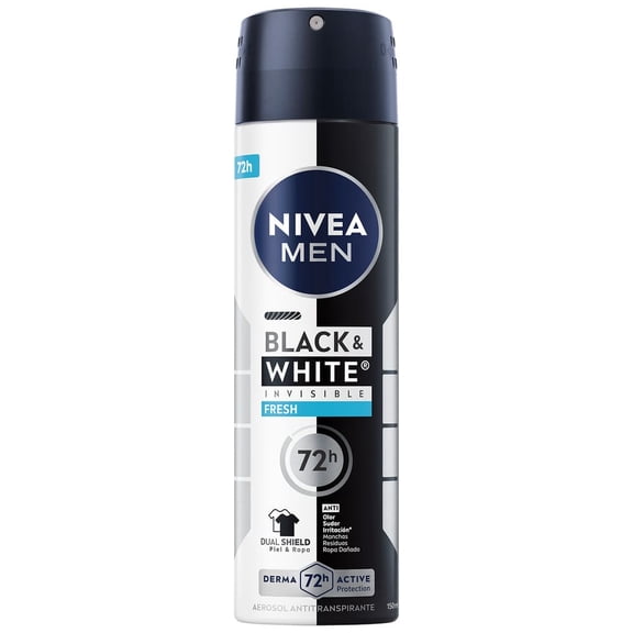 Antitranspirante NIVEA MEN invisible black & white fresh spray 150 ml
