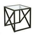 thumbnail image 2 of Evelyn&Zoe Calix 20" Wide Square Side Table, Blackened Bronze, 2 of 8