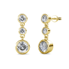 Cate & Chloe Bailey 18k Yellow Gold Plated Dangle Earrings with Swarovski Crystals, Gift for Women