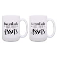 thumbnail image 1 of ThisWear Accountant Gift Accountants Bust Their Assets CPA Gifts for Men Auditor Gifts 2 Pack 15oz Coffee Mugs, 1 of 4