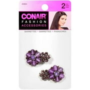 Conair Fashion Accessories Barrettes, 2ct