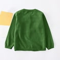 thumbnail image 4 of NAISIBABY Girls Cardigan Sweater, Crewneck Long Sleeve Buttons Casual Loose Fleece Knitted Coat Green 8T, 4 of 6
