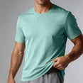 thumbnail image 5 of hoksml Men's Crew Neck Short Sleeve T Shirt Full Mesh Quick Dry Breathable Regular Fit Solid Athletic Top for Gym Running Daily Casual Wear, 5 of 8