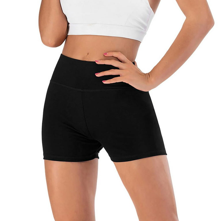 Frostluinai Shorts For Women Summer Savings Clearance Yoga Shorts For Women  Tummy Control High Waist Biker Shorts Exercise Workout Butt Lifting Tights  Women'S Short Pants 