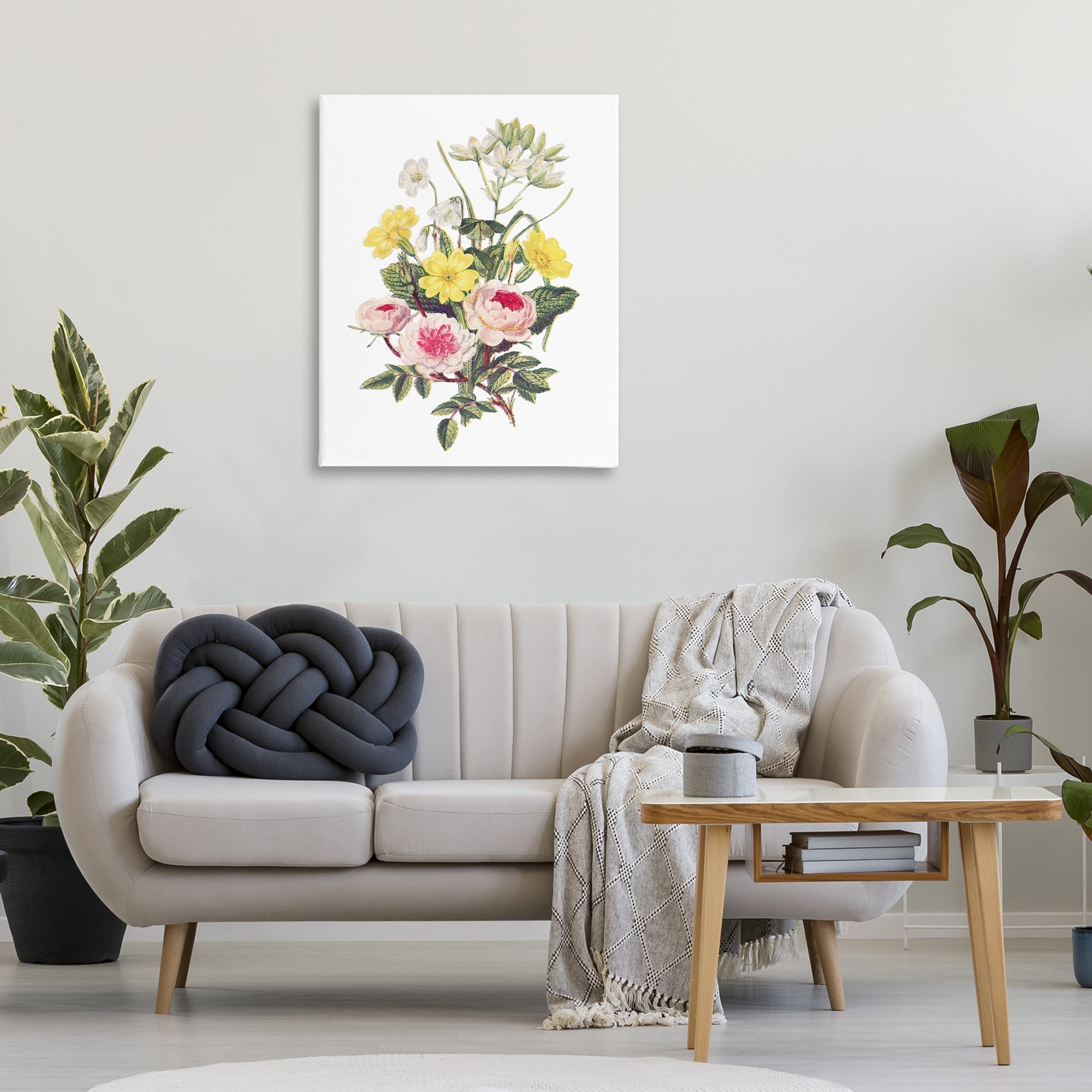Bushel of Wild Florals Canvas Wall Art, design by Lettered and Lined