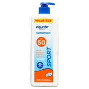 Equate Sport Broad Spectrum Sunscreen Value Size, SPF 50, 32 fl oz