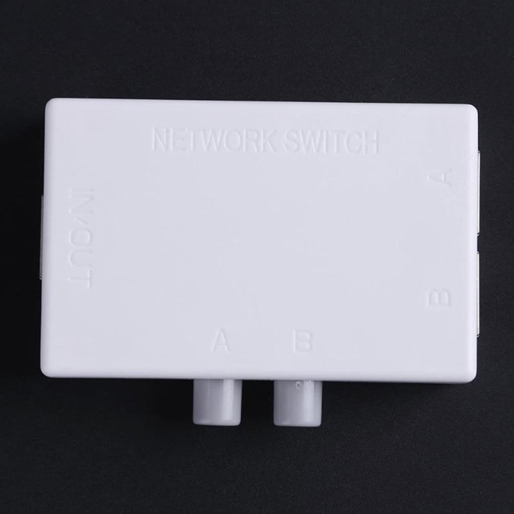 Mini 2 Ports A B Ethernet Network Switch Switcher Switches Splitter Sharing Box 