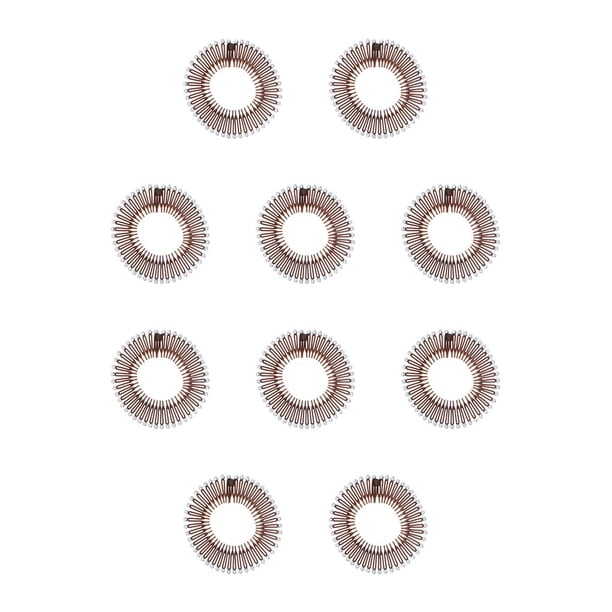 Guardurnaity Full Circular Tooth Rhinestones Stretch Comb Flexible Head Hiking Hairstyling Combs Party Hairdressing Band Café 10Conjunto