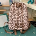 thumbnail image 6 of Soft Leopard Print Nylon Backpack, Lightweight Large Capacity Casual Daypack, Water Resistant Daily Backpack for School Commute Travel, 6 of 7