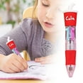 thumbnail image 2 of Décorations de Rentrée Scolaire Stylo à Bille Quatre Couleurs Tête Mignonne Stylo Clic Couleur Prix Étudiant 0,2ml, 2 of 5