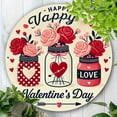 thumbnail image 4 of HELLOYOUNG Rose Flower Metal Tin Sign Round 8x8 Inch Retro Iron Wall Art Valentine’s Day Home Décor for Bar Kitchen Cafe Man Cave, 4 of 10