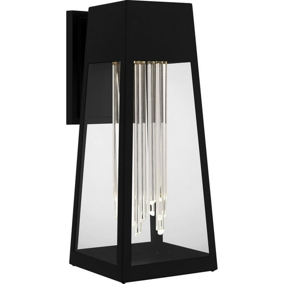 GIN8407MBK Quoizel Lighting Guinn - 6W LED Outdoor Wall Lantern In Contemporary Style-18 Inches Tall and 7.5 Inches Wide