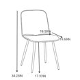 thumbnail image 4 of Dining Chairs Set of 4 Modern Dining Accent Side Chairs Ubran Style Mid Century with Metal Legs Home Room/Kitchen/Restaurant/Office, Pink, 4 of 9