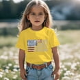 thumbnail image 3 of Hiijoy Girls Fourth of July T-Shirt Short Sleeve Crew Neck T Shirt for Kids, Sizes 6-7, 3 of 5