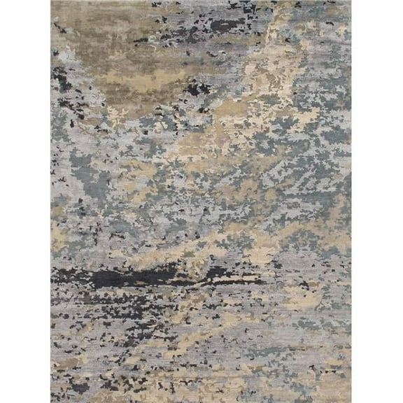 Pasargad Home PSS-01 9x12 Pasargad Home Transitional Collection Hand-Knotted Silk & Wool Area Rug- 8'11' X 11'10'